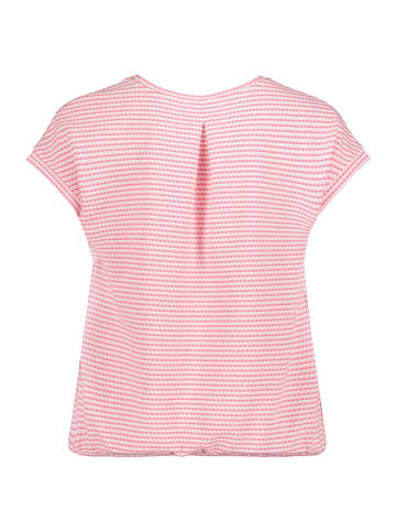 BETTY & CO Casual-Shirt mit Gummizug in Pink/Cream
