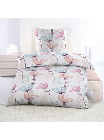 Casa Colori Seastar Casa Colori Microfaser Seersucker Bettwäsche - Blumen  in bunt