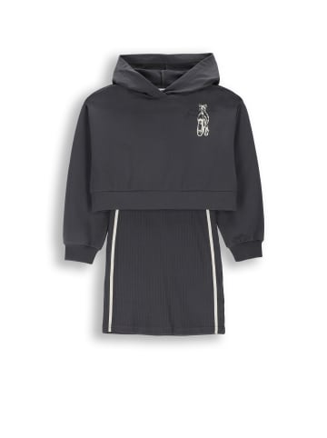 Coccodrillo Kleid mit Sweatshirt in schwarzgrau