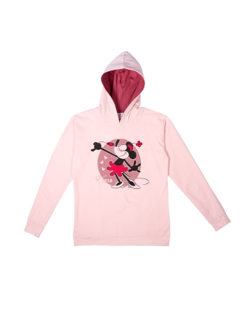 MINNIE MOUSE Disney Minnie Mouse Hoodie Kapuzenpullover Sweatshirt Pullover in rosa