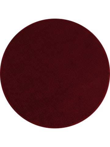 KADIMA DESIGN Teppich Kurzflor Uni Polypropylen Wohnzimmer in Rot