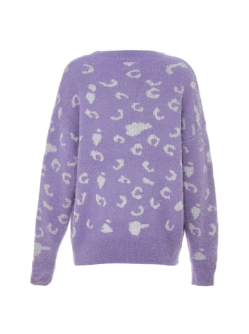 ebeeza Damen Strickpullover in Flieder