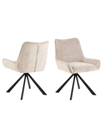 ebuy24 Esszimmerstuhl Eddie Beige 2er Set