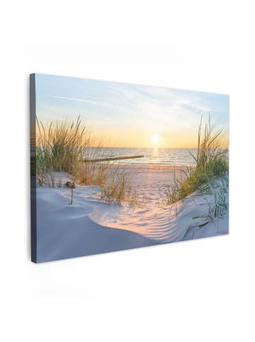 MuchoWow Leinwand bilder Blau