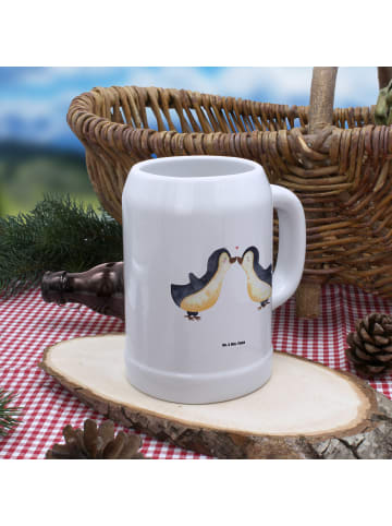 Mr. & Mrs. Panda Seidel Pinguin Liebe ohne Spruch in Weiß