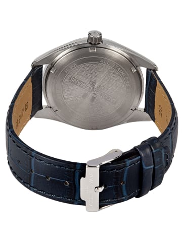 Jacques Lemans Herren-Armbanduhr Derby Blau / Silber