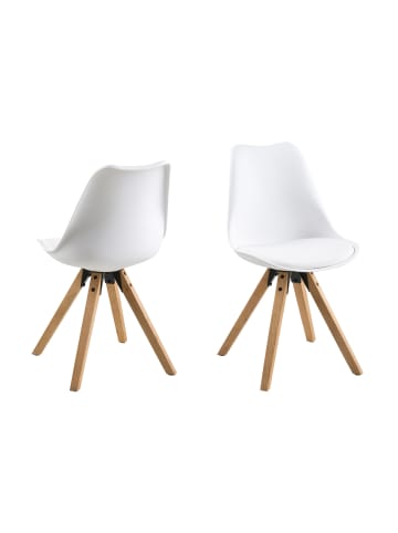 ebuy24 Esszimmerstuhl Dry Weiß 2er Set
