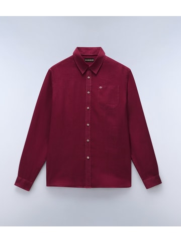 Napapijri Longsleeve "G-Linen Ls" in Rot