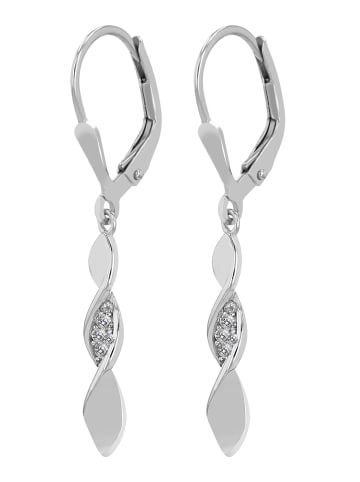 Adeliás Damen Ohrringe – Ohrhänger aus 925 Silber in silber