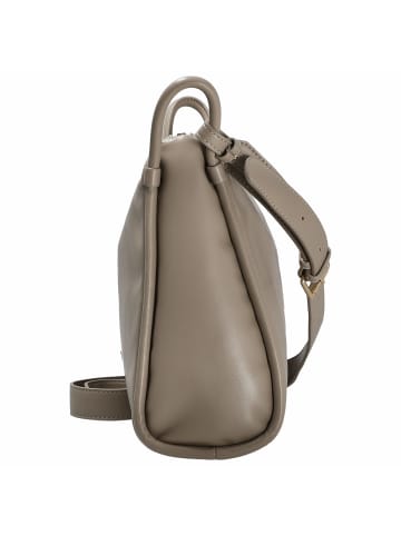 Seidenfelt Kaavi - Umhängetasche 30 cm (black/gold) in smooth taupe/gold