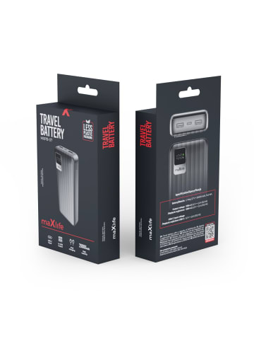 maXlife Maxlife Powerbank MXPB-07 20000 mAh schwarz
