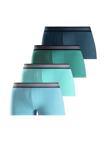 H.I.S Boxershorts in hellblau/türkis/mint/petrol