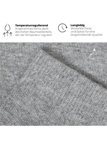 von Jungfeld Sneaker Socken Essentials in Heather Grey