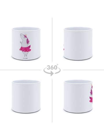Mr. & Mrs. Panda Pflanzkübel Einhorn Ballerina ohne Spruch in Weiß
