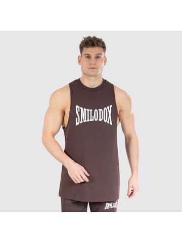 SMILODOX Tank Top Classic Pro in Braun