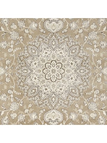Nouristan Orientalischer Samt Teppich Fransen Antik NaIn-Olivgrün Grau