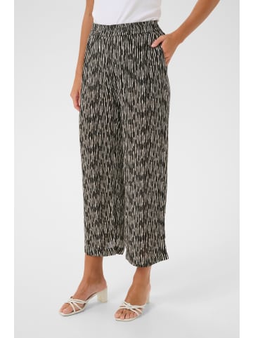 Kaffe Casual Hose KAmille Loose fit in Black/Chalk Graphic Lines
