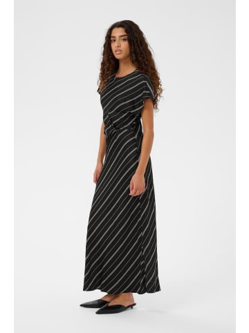 Soaked in Luxury Kleid SLMarcela Feminine Form in Black W White Stripes