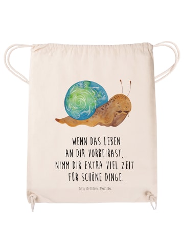 Mr. & Mrs. Panda Beutel Schnecke Sir mit Spruch in Creme