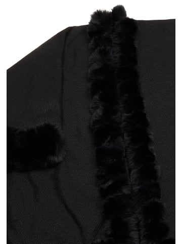 fraully Damen Poncho in Schwarz