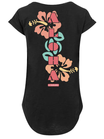 F4NT4STIC Long Cut T-Shirt PLUS SIZE Aloha in schwarz