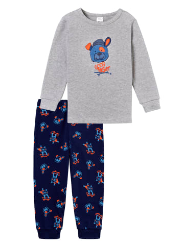 Schiesser Pyjama Boys World in Grau
