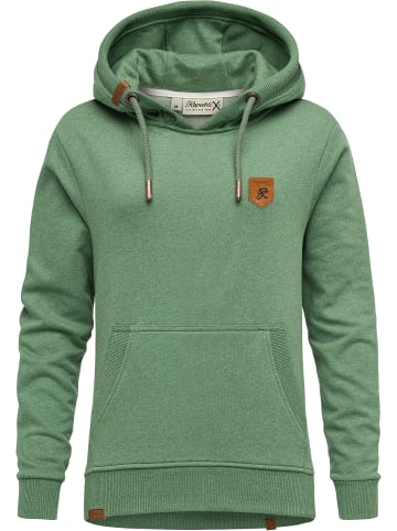 REPUBLIX Kapuzenpullover HARMONY in Grün Melange