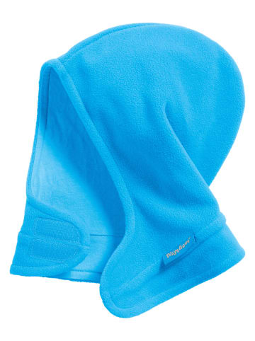 Playshoes Fleece-Schalmütze mit Klettverschluß in AquaBlau