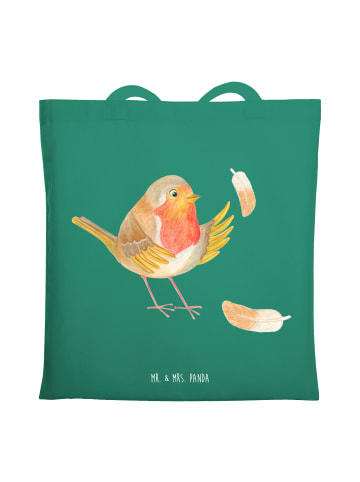 Mr. & Mrs. Panda Umhängetasche Rotkehlchen Federn ohne Spruch in Mint