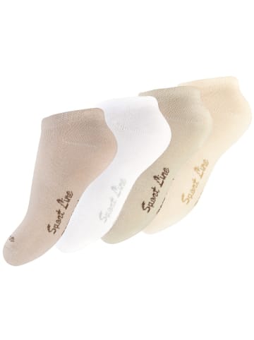 Yenita® Kinder Sneaker Socken 8 Paar in Beigetöne