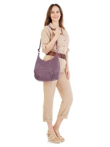 Cluty Shopper echt Leder in violett