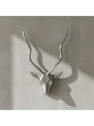 KADIMA DESIGN Aluminium Hirschgeweih Wanddekoration: Modern, elegant, 33x54x4 cm