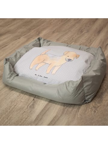 Mr. & Mrs. Panda Hundesofa Border Terrier Lebensretter ohne Spruch in Grau Pastell