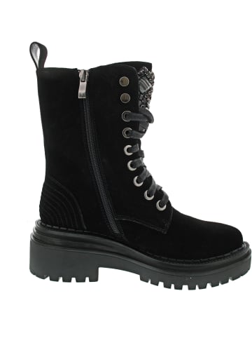Alma en Pena Schnürstiefel Schwarz