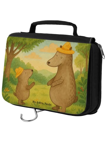 Mr. & Mrs. Panda kulturtäschchen Bären mit Hut Design ohne Spruch in Weiß