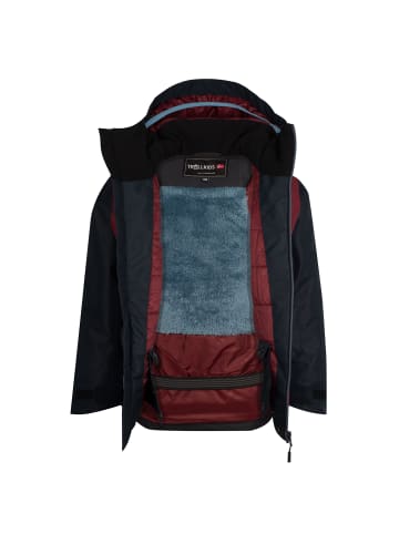 Trollkids Ski-Jacke "Rauland" in Kastanienbraun/Schwarz/Stahlblau