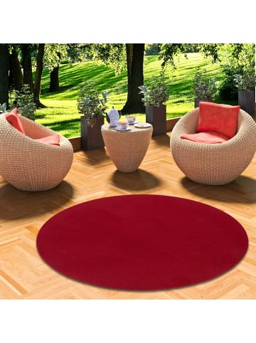 Snapstyle Rasenteppich Kingston Rund in rot