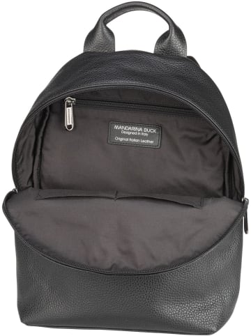 Mandarina Duck Rucksack / Backpack Mellow Leather Backpack FZT46 in Nero