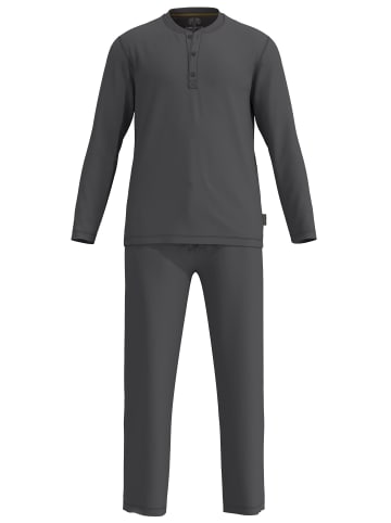CECEBA Pyjama Lounge Set Parga in grau-dunkel-uni