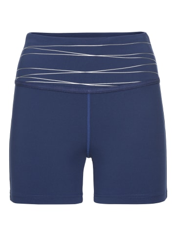 Vivance Active Shorts in dunkelblau, silber