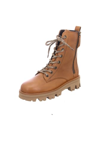 Paul Green Schnür-Stiefeletten für Damen in cognac