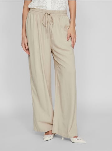 Vila Weite Stoff Hose 7/8 Wide Leg Trousers VIPRICIL in Grau