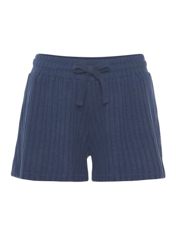 LASCANA Shorts in blau-meliert