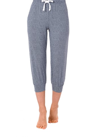 NORMANN Pyjama Capri Hose lang Mix & Match - 17664 in rot