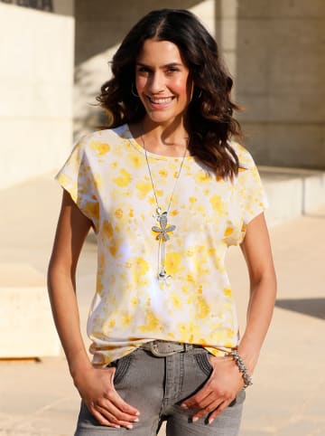 WITT WEIDEN Print-Shirt in zitrone-weiß-bedruckt