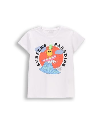 Coccodrillo T-Shirt mit kurzen Ärmeln in weiß