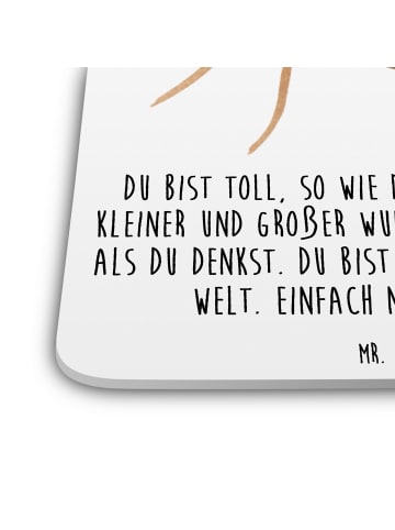 Mr. & Mrs. Panda Getränkeuntersetzer Spinne Agathe Party mit Spruch in Weiß