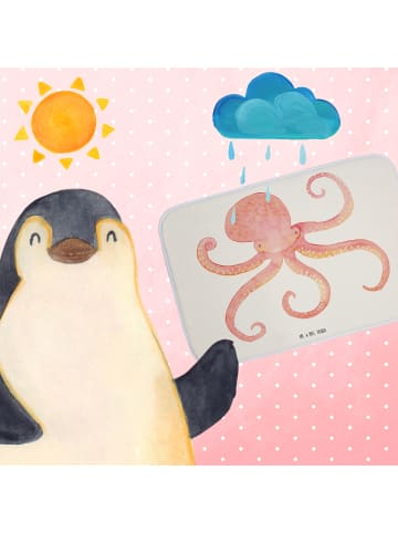 Mr. & Mrs. Panda Badezimmerteppich Tintenfisch ohne Spruch in Weiß