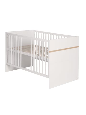 roba Babyzimmer Set Pia 2-tlg. Weiß/Sanremo Eiche mit Bett & Kommode