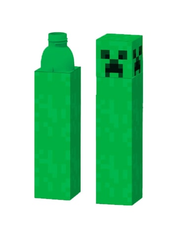 Kids Licensing Minecraft Rechteckige Trinkflasche Motiv Kriecher Flasche 3 Jahre